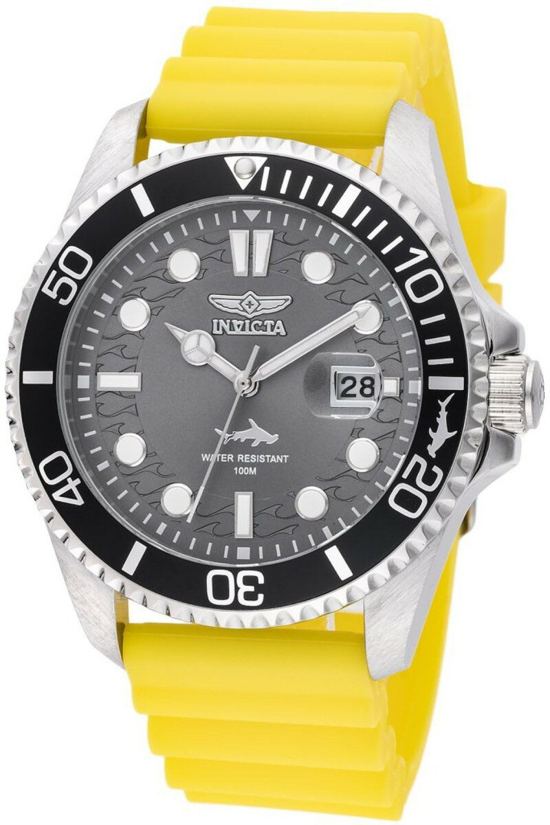 Invictaインビクタ プロダイバー メンズ 43mm ステンレススチール ブラック文字盤 PC32 クォーツ腕時計