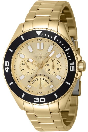 Invictaインビクタ プロダイバー 43mm ステンレススチール クォーツ腕時計 ゴールド 46880 Invictaインビクタ プロダイバー 43mm ステンレススチール クォーツ腕時計 ゴールド 46880