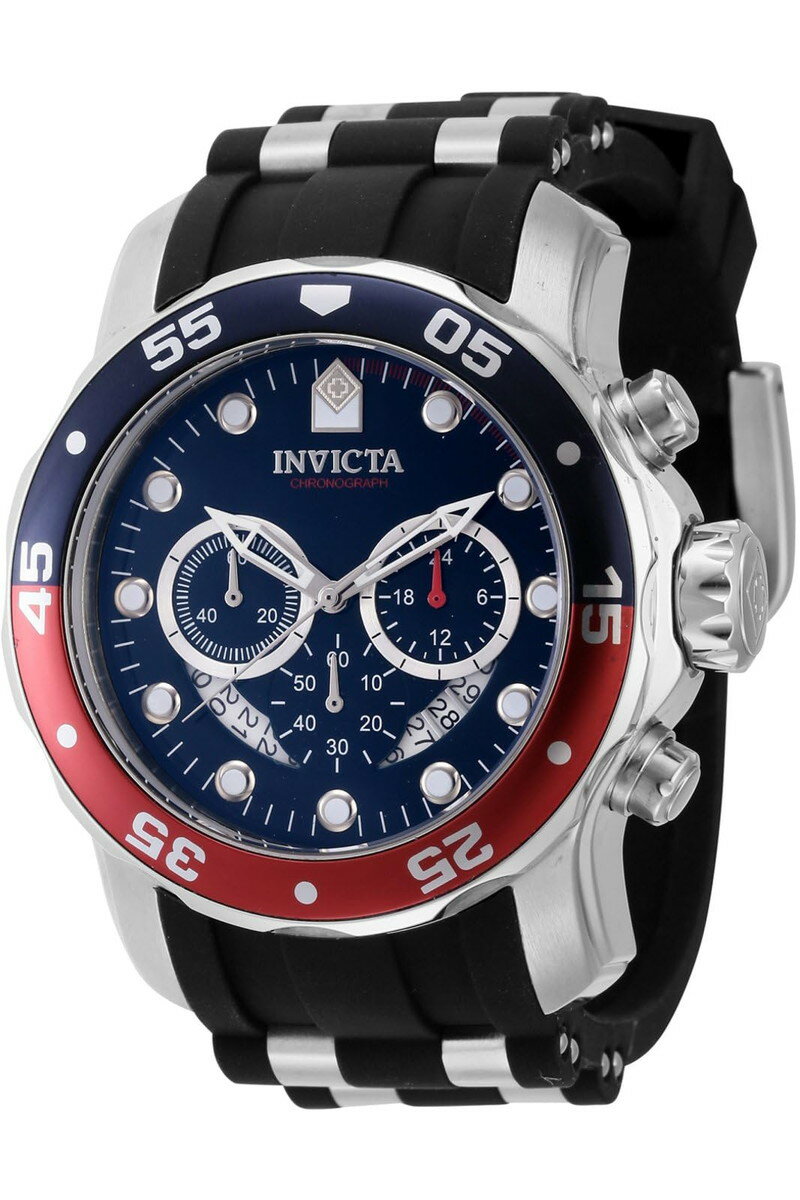 Invictaインビクタ プロダイバー メンズ 48mm ステンレススチール ブルー文字盤 VD53 クォーツ腕時計