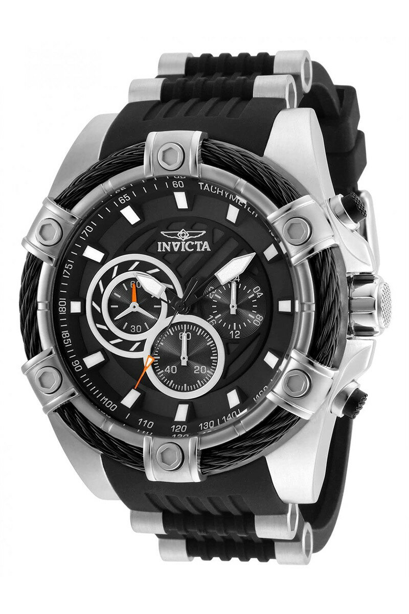 Invictaインビクタ ボルト クォーツ ブラック 腕時計 メンズ