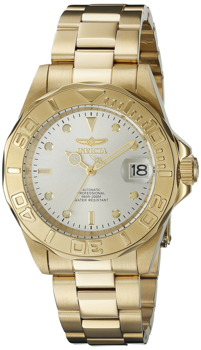 Invictaインビクタ プロダイバー 自動巻き メンズ 腕時計 9010SYB ゴールド