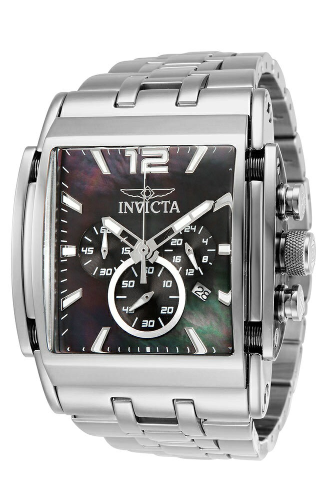 樂天商城 - Invictaインビクタ スピードウェイ ザ・ビースト メンズ 腕時計 マザーオブパール文字盤 クロノグラフ クォーツ 50m防水 ステンレスベルト ブラック