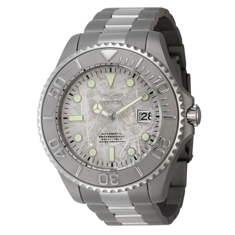 Invictaインビクタ プロダイバー グランドダイバー メンズ 腕時計 自動巻き チタン メテオライト文字盤 200m防水 ダイバーズウォッチ アナログ 金属ベルト