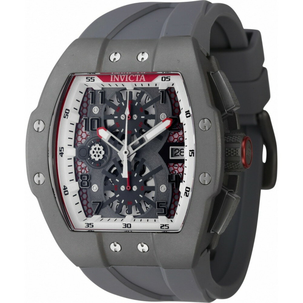 商品説明 インビクタ レーシング メンズ 腕時計 チタンケース グレー シリコンバンド サファイアガラス クロノグラフ クォーツ 50m防水【商品仕様】・ ケース素材：チタン・ ケース径：47mm・ 風防素材：サファイアガラス・ 文字盤カラ...