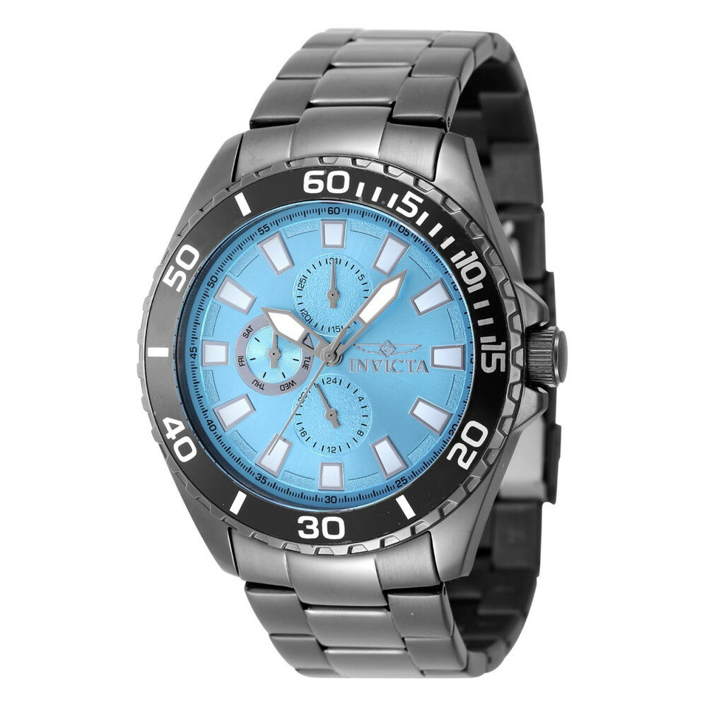 Other - Invictaインビクタ Pro Diver Ironwave メンズ 腕時計 46mm チャコール ステンレス クォーツ ライトブルー文字盤 50m防水