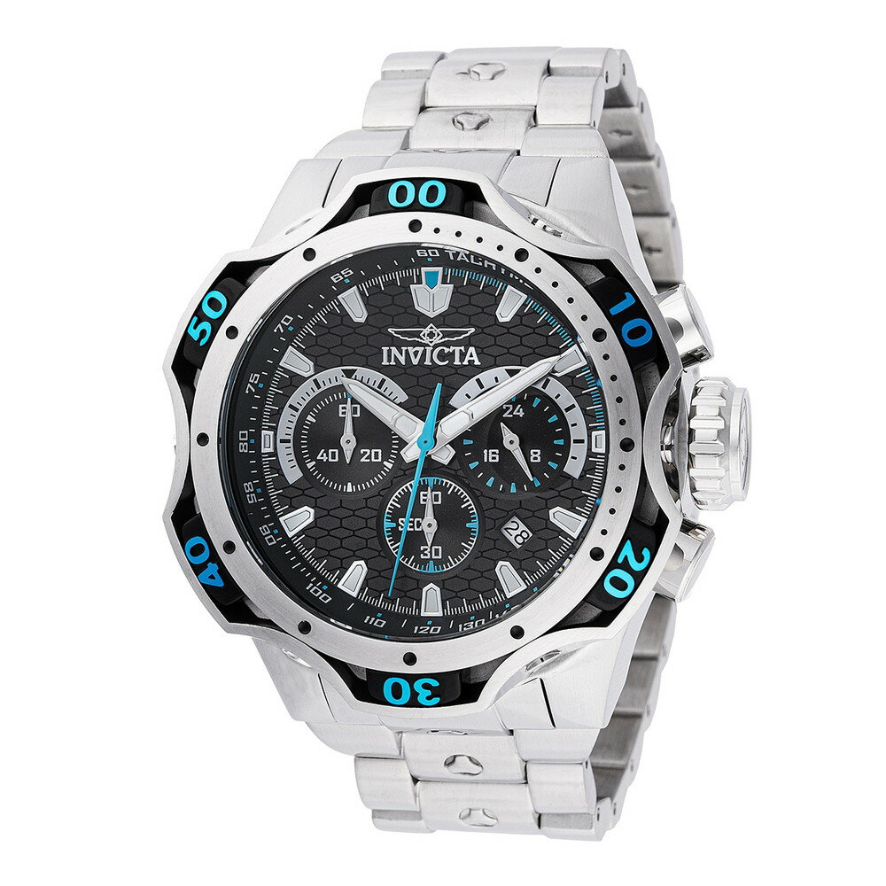 Invictaインビクタ ベノム コンバット メンズ 腕時計 クロノグラフ クォーツ 100m防水 ブラック シルバー ステンレス デイト