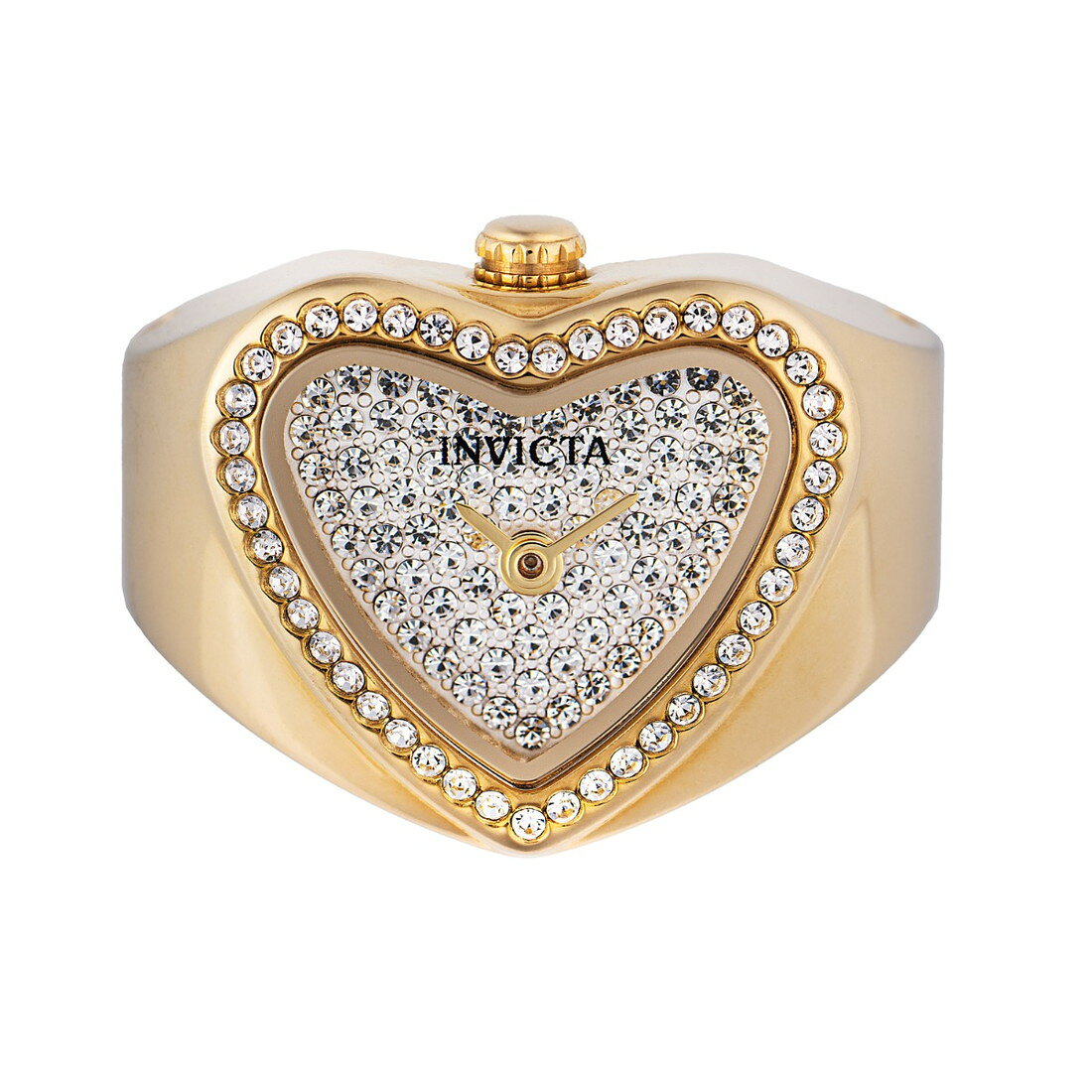 Invictaインビクタ Mini Angel レディース リングウォッチ 指輪時計 18.5mm ゴールド ステンレス クォーツ 防水 エレガント ギフト