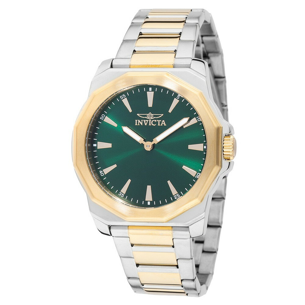 商品説明 インビクタ Invicta Speedway メンズ 腕時計 クォーツ 42mm ゴールド ステンレスバンド グリーン文字盤 30m防水【商品仕様】・ ケース素材：ステンレススチール・ ケースサイズ：42mm・ ケースカラー：ゴー...