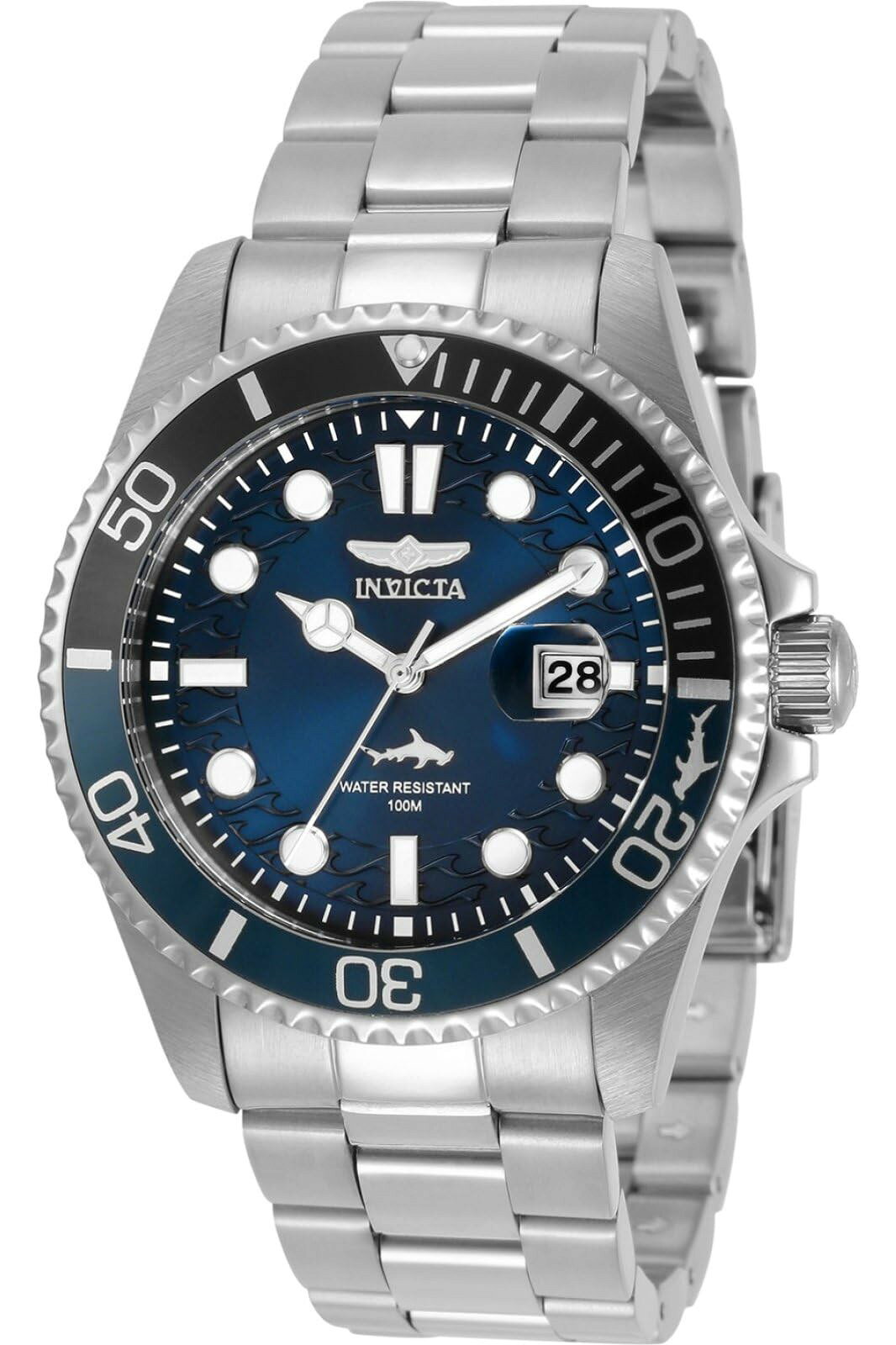 インビクタ Pro Diver メンズ クォーツ ブルー文字盤 ステンレス 43mm