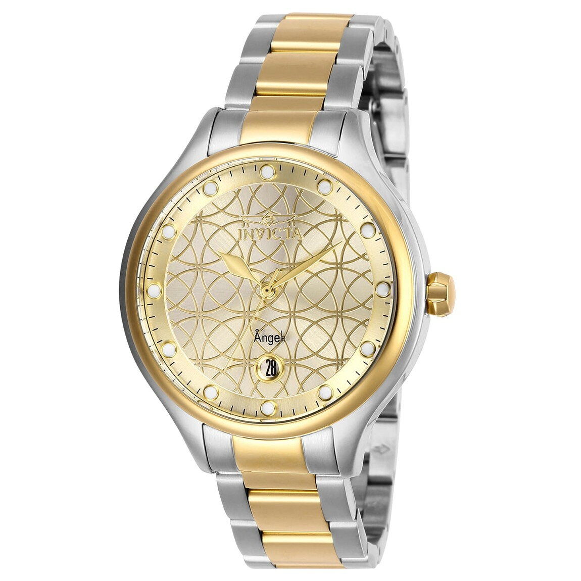 Invicta Angel 腕時計 38mm ゴールド文字盤 ステンレススチール レディース 27435
