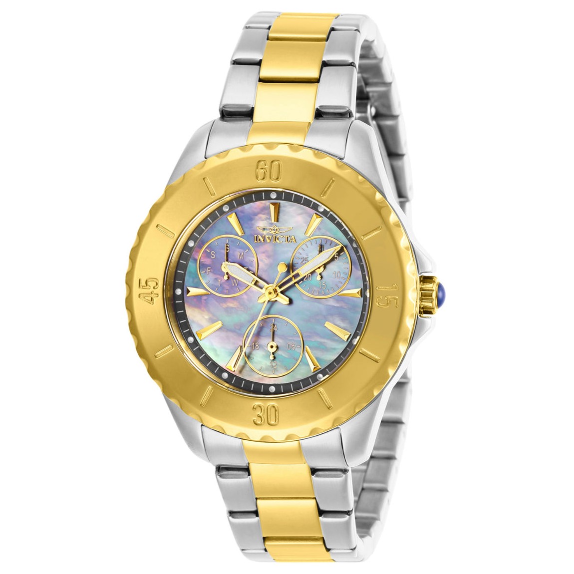 PRODUCT DETAILS Invicta Angel Altilux 腕時計 38mm スチール ゴールド ガンメタル文字盤 レディース 29112【商品仕様】・ ムーブメント：クオーツ（TMI VH68）・ ケース素材：ステンレススチール・ ケース径：38mm・ バンド素材：ステンレススチール・ バンド幅：18mm・ 文字盤色：ガンメタル・ 風防：フレームフュージョンクリスタル・ 防水：100m【特徴】・ InvictaのAngelコレクションに属する女性用腕時計です。・ スチールとゴールドカラーを組み合わせたステンレススチール製のケースとバンドを採用しています。・ 文字盤にはガンメタルカラーのメタル素材を使用し、高い耐性を備えたフレームフュージョンクリスタルで保護されています。・ 100mの防水性能を備えており、日常の幅広いシーンで活用できる設計です。 ■ 商品について 海外輸入品（説明書は英語表記の場合あり） ■ ご注意 ・掲載画像は実物に近い色味になるよう調整しておりますが、ご利用の環境により差異が生じる場合があります。・複数店舗で在庫を共有しているため、ご注文後に在庫切れとなる場合がございます。 ■ 納期について お届けの目安を必ずご確認ください。 海外正規ルート仕入れ品 海外ブランド ▼ 海外正規ブランド店 正規代理店 ▼ 当 店 ※本商品は並行輸入品です 製造元は正規品と同一のブランド・メーカーです。当店では海外正規ルートより仕入れた商品を取り扱っております。流通ルートが異なるのみで、商品自体に違いはございません。 ── 当店の商品について ── 正規品のみ取り扱い 海外正規店・正規代理店から商品を直接仕入れ、国内に輸入して販売しております。 日本未入荷・海外限定モデルも多数 日本未入荷・海外限定モデルも多数取り扱っております。サイズ・カラー違いや海外限定で販売された製品など、日本では手に入りにくいアイテムをお届けいたします。 お求めやすい価格の理由 海外市場での価格差や流通ルートの違いにより、国内販売価格よりお求めやすくなっております。品質はそのままに、よりお手頃な価格でお届けいたします。 安心保証 ご使用前に万が一、製品に不具合がございました場合は、交換または商品代金のご返金にて対応させていただきます。商品到着後5日以内にご連絡ください。 ご注意 海外からの輸入品となります。海外輸送のため、外箱に軽微なスレ等がある場合がございますが、商品本体には影響ございません。 ※在庫状況は仕入先の在庫情報をもとに出来る限り正確に表示しておりますが、取寄せ商品のため、タイミングによりご注文後に欠品・キャンセルとなる場合がございます。 お探しの商品がございましたら、お気軽にご相談ください。