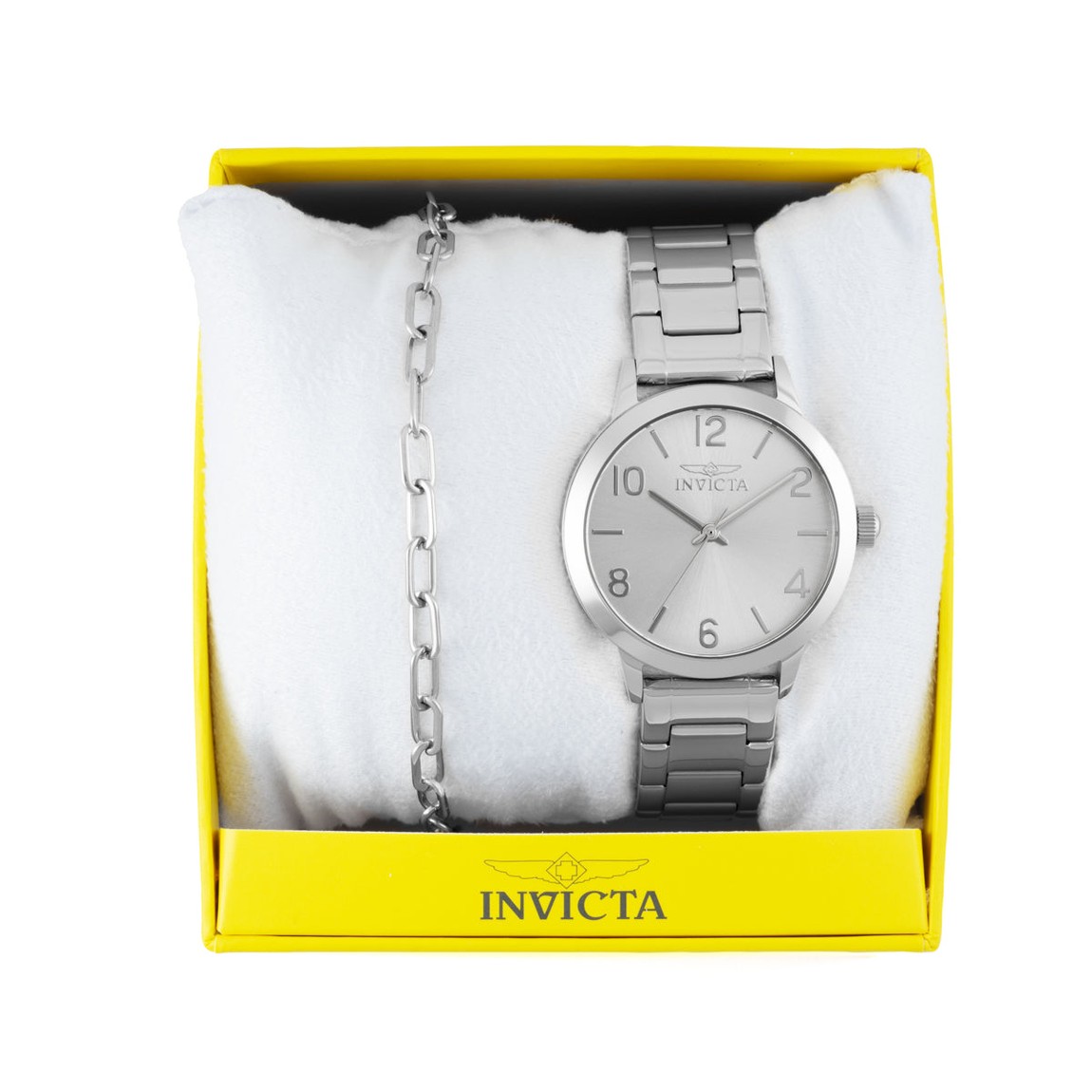 Invicta Wildflower 腕時計 34mm シルバー文字盤 ステンレススチール レディース 47270