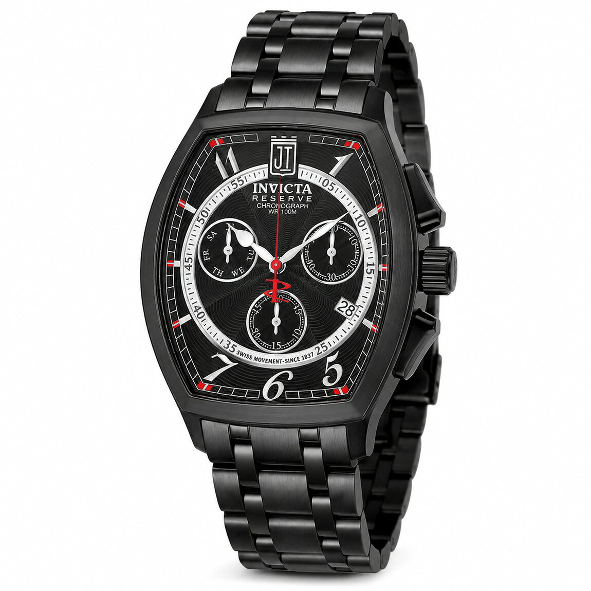 Invicta JT Veldaris 腕時計 メンズ 43mmケース ブラック文字盤 ステンレススチール クォーツ 51299 basque-10175626 Basqueバスク パッケージ画像