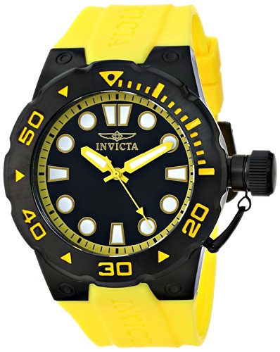 Invictaインビクタ メンズ 16138SYB Pro Diver アナログディスプレイ Swiss Quartz Yellow Watch 腕時計 1