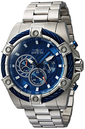 InvictaCrN^ Y Bolt Quartz Watch with Stainless Steel Band, 16 (Model: 25513) rv