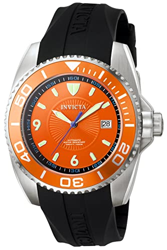 InvictaCrN^ fB[X 12814 Pro Diver Orange Dial Watch with Extra Rubber Strap rv