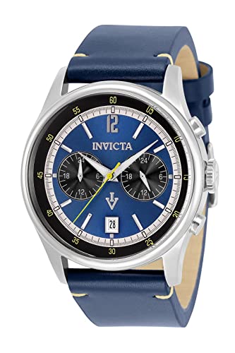 InvictaCrN^ Vintage Quartz Blue Dial Y Watch 33505 rv