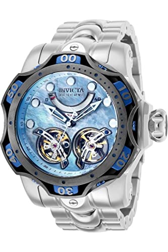 InvictaCrN^ Y 35987 Reserve Automatic Multifunction Platinum, Light Blue Dial Watch rv