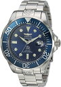 Invictaインビクタ メンズ 'Pro Diver' Automatic Stainless Steel Diving Watch, Silver-Toned (16036) 腕時計