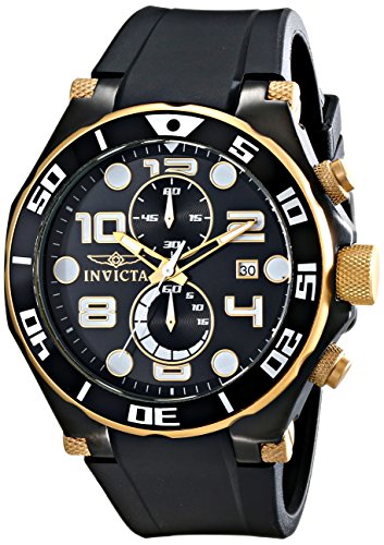 InvictaCrN^ Y 15396 Pro Diver Analog Display Japanese Quartz Black Watch rv