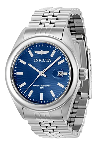 InvictaCrN^ Aviator ArG[^[ Quartz Blue Dial Ladies Watch 38421 rv