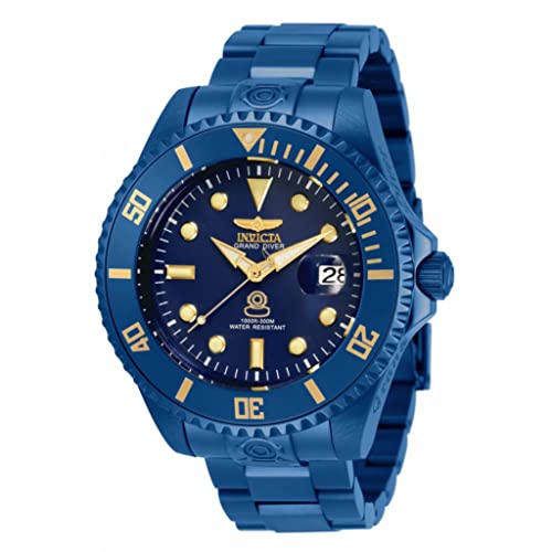 InvictaCrN^ Y 47mm Grand Diver Blue Label Automatic NH35A Bracelet Watch (Model : 33387) rv