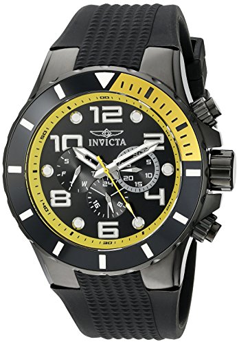 InvictaCrN^ Y 18741 Pro Diver Analog Display Swiss Quartz Black Watch rv