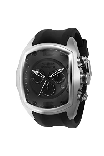 InvictaCrN^ Y Lupah 47mm Silicone Quartz Watch, Black (Model: 43638) rv