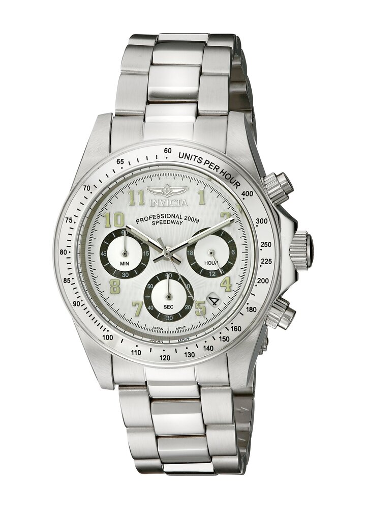 InvictaCrN^ Yjp 17023 Speedway AiO\ {NH[c Silver Watch