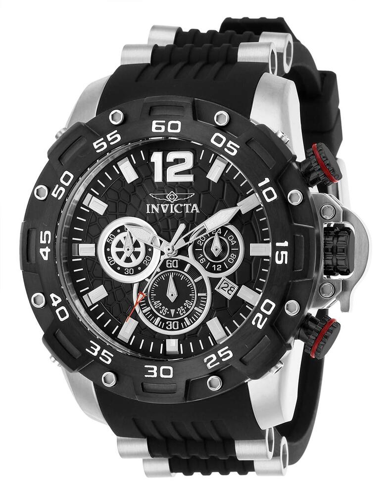 InvictaCrN^ Yjp Pro Diver XeXX`[ NH[cv Polyurethane Strap, Black, 26 (Model: 26403)