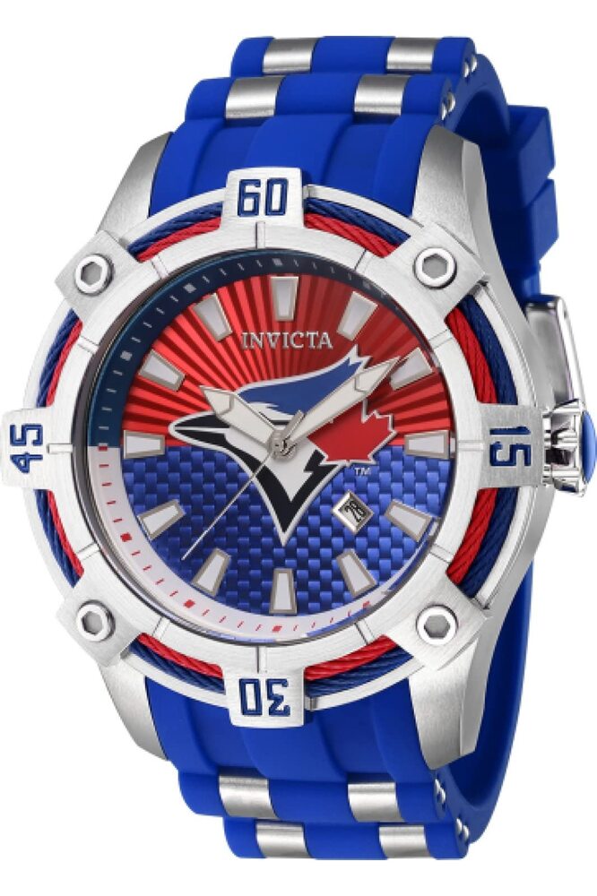 InvictaCrN^ Yjp 43298 MLB Toronto Blue Jays NH[cv Red, White, Blue Dial Watch