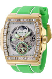 Invictaインビクタ Reserve S1 Rally Diablo Automatic メンズ男性用- 51.3mm. Green. White (43426)