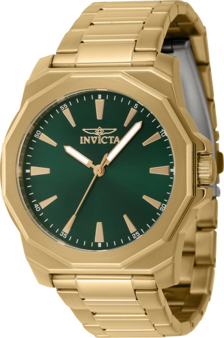 Rakuten - Invicta メンズ Speedway 42mm ステンレススチール クォーツウォッチ ゴールド 46841