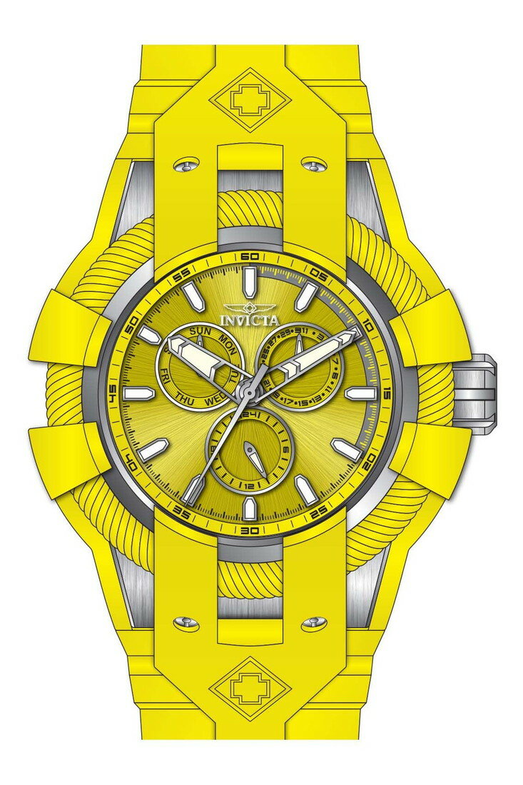 商品説明 主な機能/スペック・ケース素材：ステンレススチール・ケースサイズ：50mm・バンド素材：シリコン・文字盤カラー：イエロー・風防：ミネラルクリスタル・ムーブメント：クォーツ・防水性能：100m（レクリエーショナルサーフィン、水泳、シ...