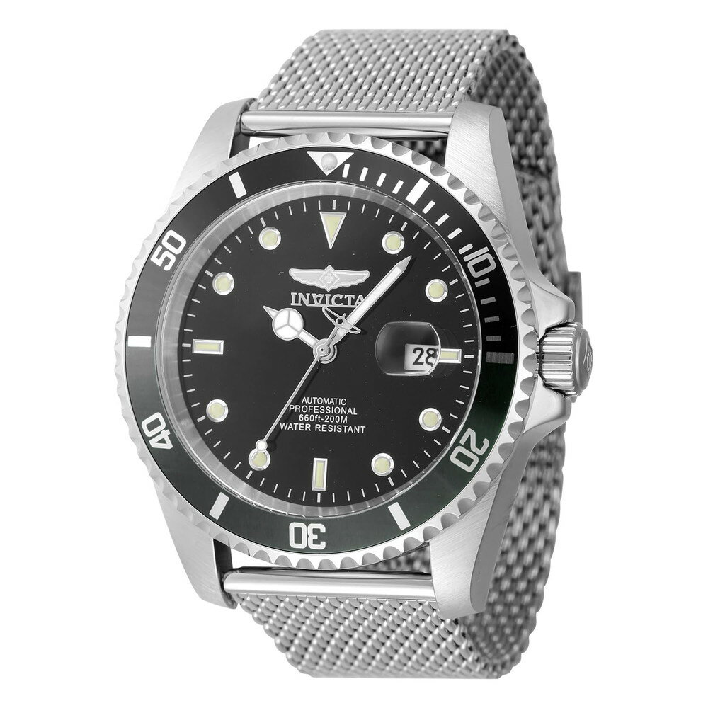 INVICTA Pro Diver ��� 47mm ���ƥ�쥹�������� �������� �֥�å� dial 8215 �����ȥޥƥ��å�