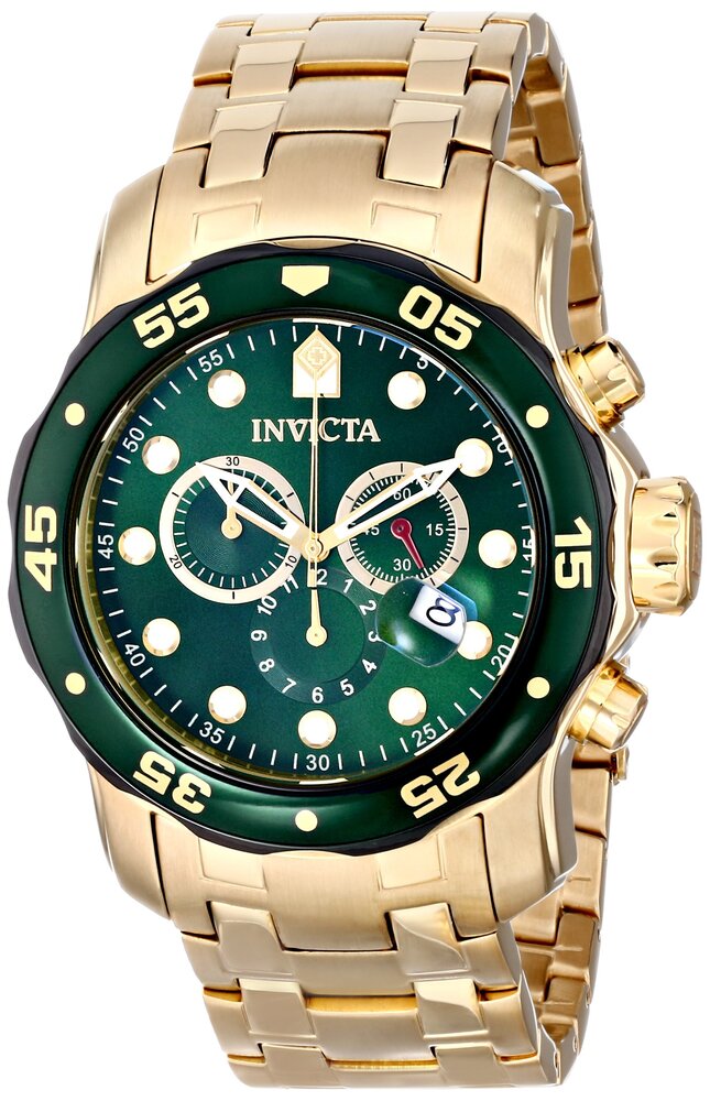 InvictaCrN^ Yjp 80072 Pro Diver AiO\ Swiss NH[cv Gold Watch