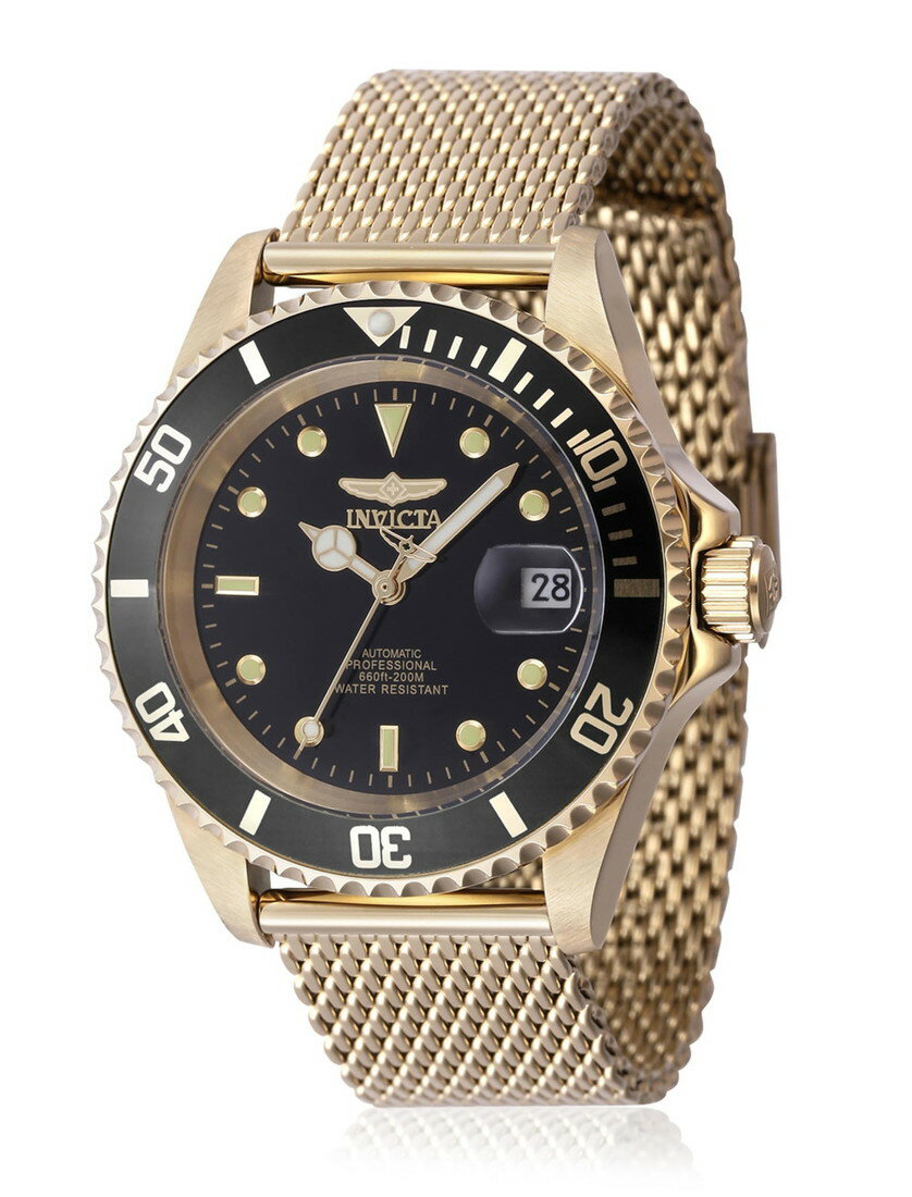 Invicta Pro Diver ��� 40mm ���ƥ�쥹�������� ������� �֥�å� dial 8215 �����ȥޥƥ��å�