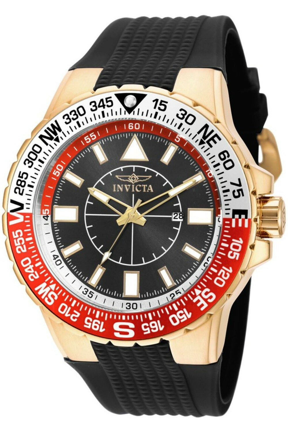 Invicta メンズ 19271 Aviator アナログディスプレイ ジャパニーズ クォーツ ブラック ウォッチ