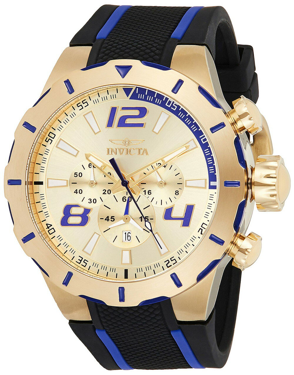 B, F, H, P, V - Invicta メンズ 20107 S1 Rally アナログディスプレイ ジャパニーズ クォーツ ブラック ウォッチ