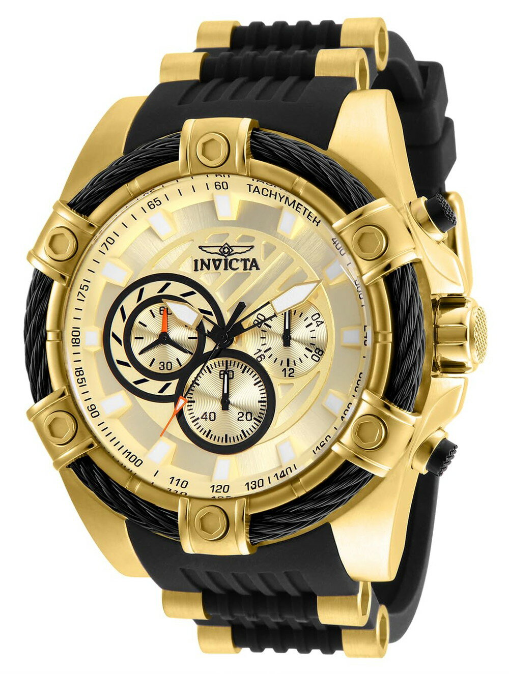Invicta メンズ 25526 Bolt アナログディスプレイ クォーツ ブラック ウォッチ