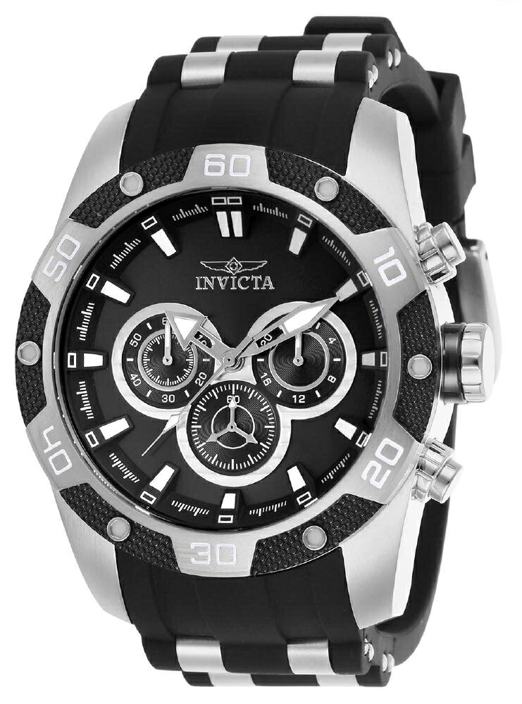 Invictaインヴィクタ Speedway SCUBA メンズウォッチ - 48mm スチール ブラック (25832)