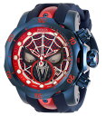 Invictaインヴィクタ Marvel Spiderman Swiss Ronda Z60 Caliber メンズウォッチ 53.7mm ブルー レッド ダークブルー 32460