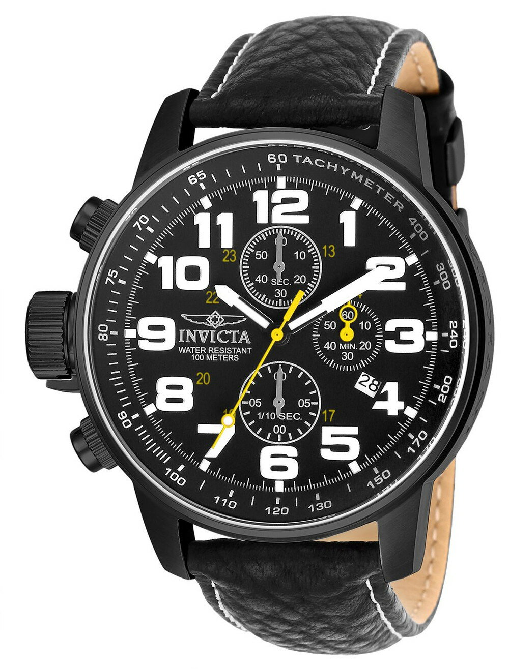Other - Invicta メンズ I-Force レフトハンデッド クォーツウォッチ レザー ストラップ ブラック 3332