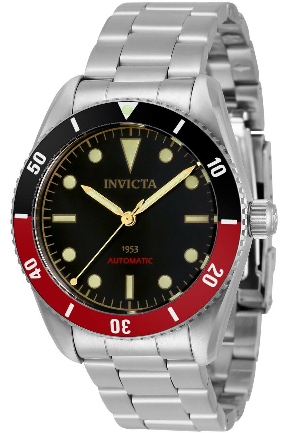 Invicta メンズ 34334 Pro Diver オートマティック 3 ハンド ブラックダイヤル ウォッチ