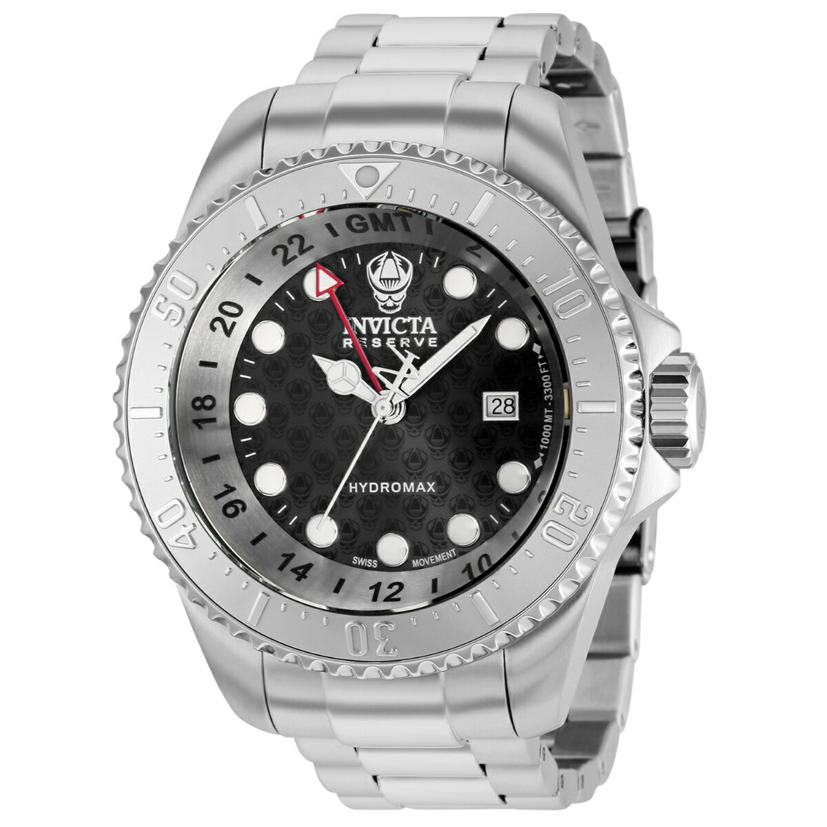 Invictaインヴィクタ Reserve Hydromax Swiss Ronda 515.24H Caliber メンズウォッチ 52mm スチール (37217)