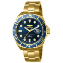 Invictaインヴィクタ Pro Diver Swiss Made Ronda 515 Caliber メンズウォッチ 46mm ゴールド 39869