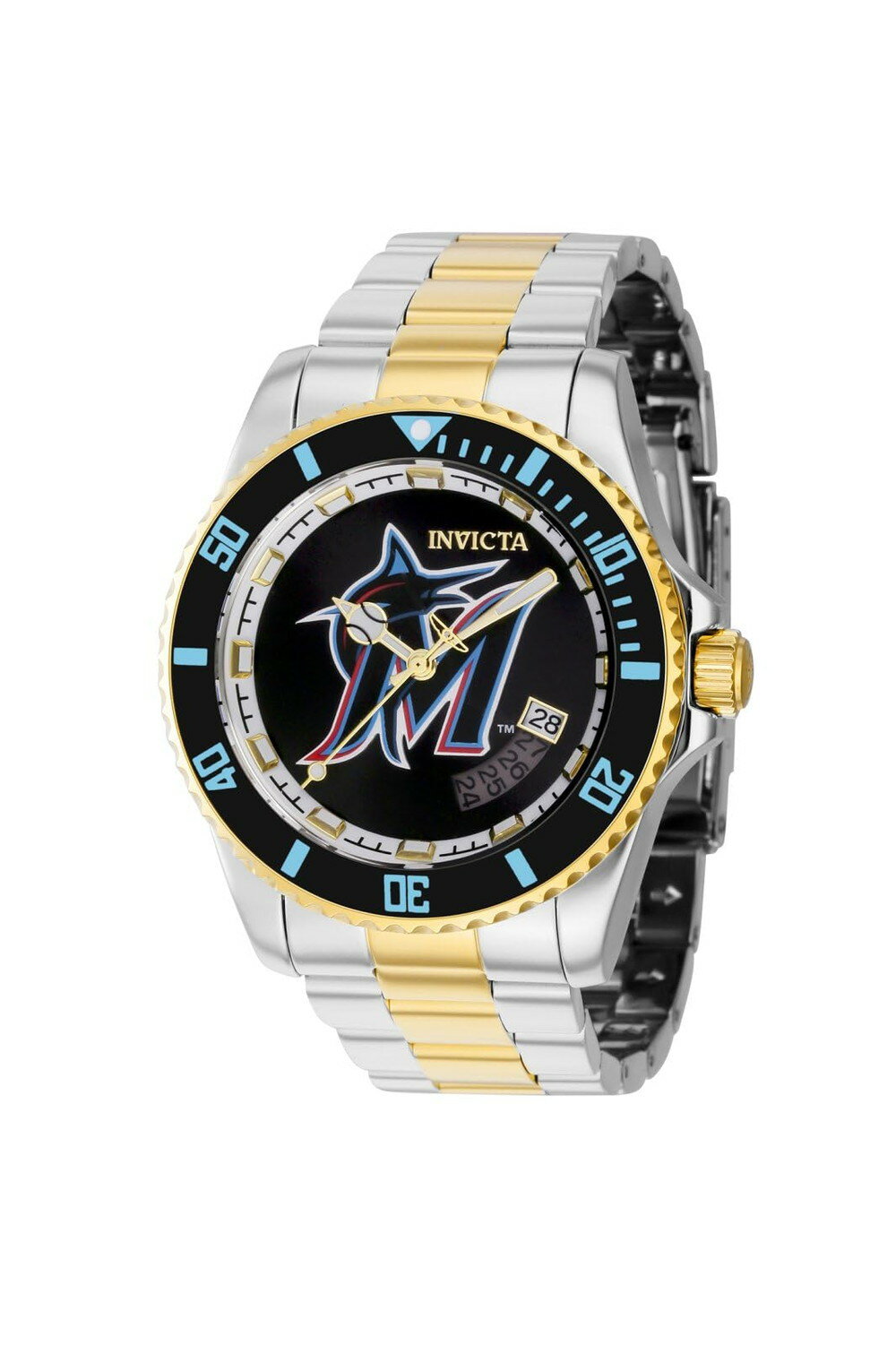 Rakuten - Invicta MLB Miami Marlins オートマティック ブラックダイヤル メンズ ウォッチ 42993
