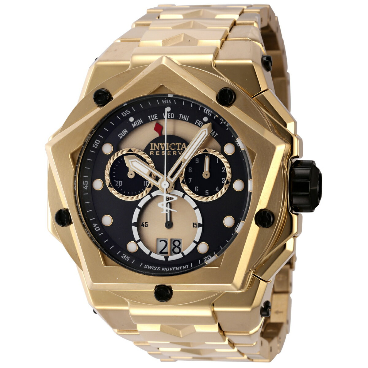 InvictaCBN^ Helios Reserve Swiss Ronda 8040.N Caliber YEHb` 54mm S[h (44476)