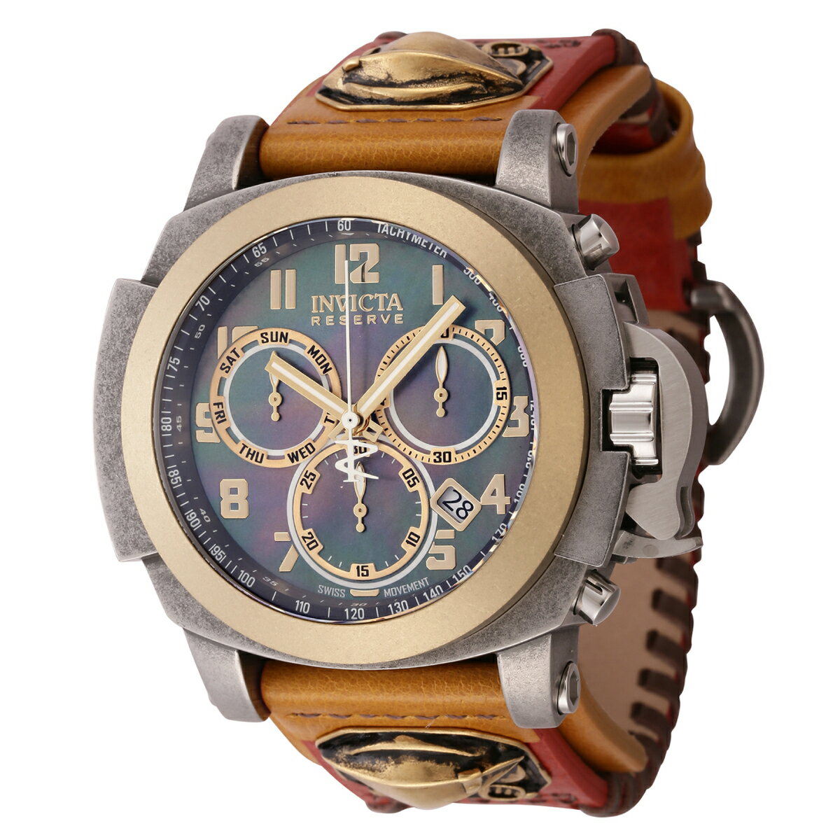 Invicta Reserve Man of War Swiss Ronda Z60 Caliber YEHb` Mother of Pearl_Ct 48mm bh uE S[h (44722)