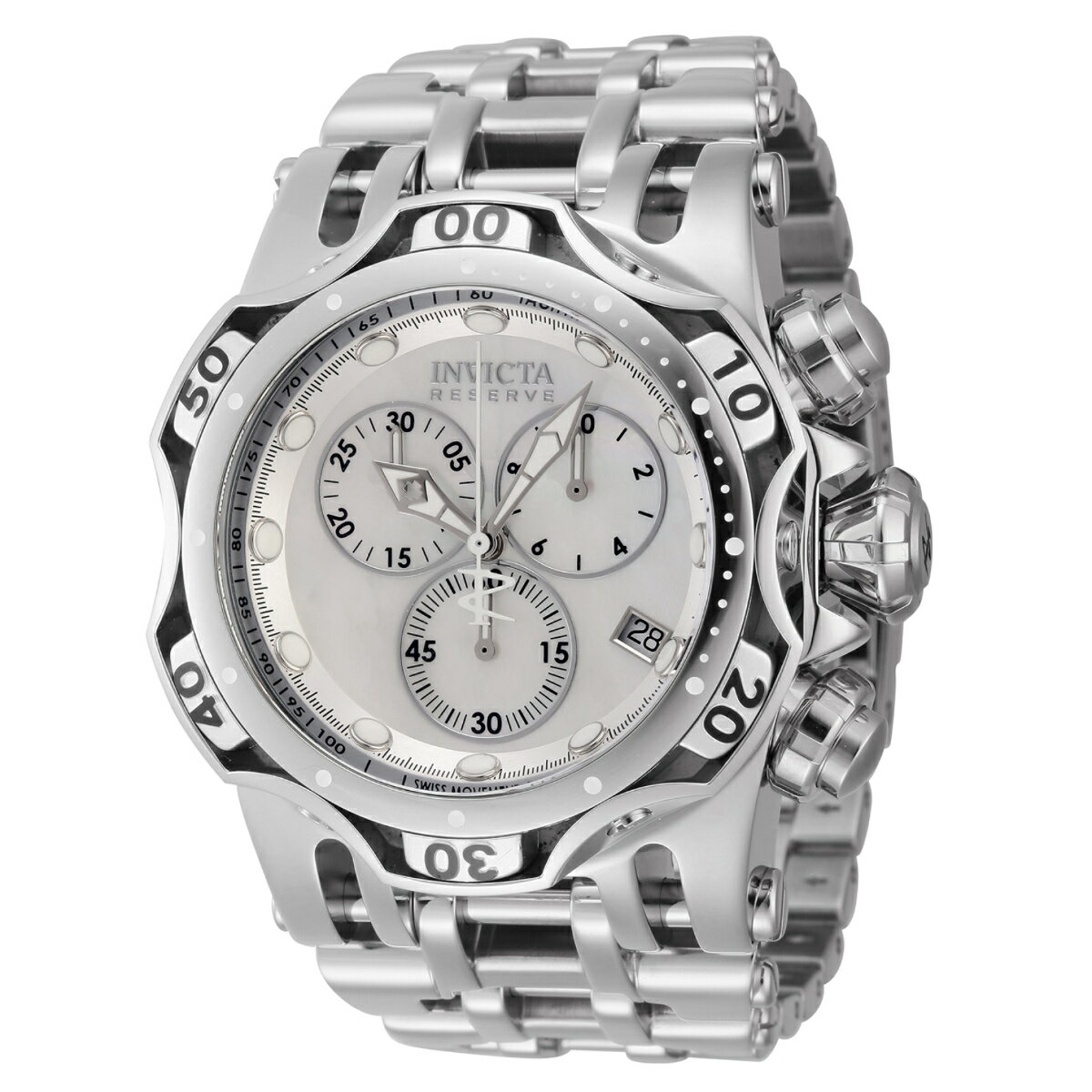 InvictaCBN^ Reserve Chaos Swiss ETA G10.212 Caliber YEHb` Mother of Pearl_Ct 54mm X`[ (45653)